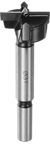 HARFINGTON Forstnerbohrer, 31 mm, Wolframkarbid, Forstner-Bitöffner, Fräser für Scharnierlochbohrungen, Holzbearbeitung, Schwarz