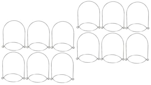 ULTECHNOVO 12pcs Mason Jar Handles Hanger Tinplate Wire Hanger for Glass Jar Lid Ring