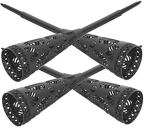 GOOHOCHY 4 Vasi Commemorativi Punta in Plastica Con Decorazioni Per Fiori Da Cimitero