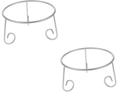 INOOMP 2stücke Garten Gazing Ständer Eleganter Kristall Für Dekoration Und Displays Für Innen Und Außenbereich Stabil Und Stilvoll Silberfarben