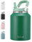 Autsel 2l Stainless Steel Water Bottle with Handle, 2 Litre Insulated Water Bottle with Leak-Proof Lid, Large Metal Water Bottle and Flask for Hot & Cold Drinks, Ideal for Travel & Sports