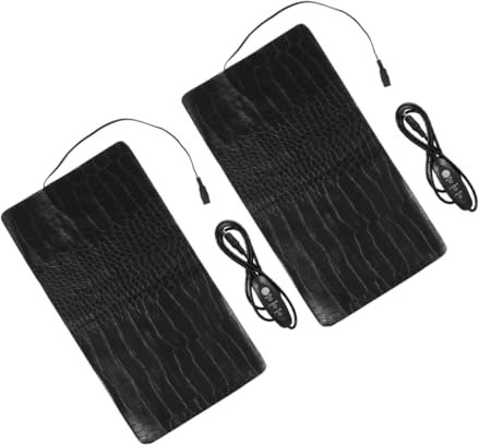 Garneck 2 Stück USB Heizmatten Für Haustiere Und Reptilien Mit 3 Temperaturstufen Wasserfest Tragbar 33x18cm Für Katzen Hunde Und Kleine Säuger