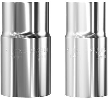 Set di chiavi a bussola per pneumatici a doppia estremità con specifiche doppie, 2 pezzi da 17/19 mm e 21/23 mm, per rimuovere i dadi delle ruote dell'auto