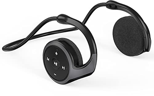 Yuxue Sports Bluetooth Earbuds, Bluetooth 5.0 Over-Ear Headphones, Support Tf Card and Fm Radio, Cvc8.0 Noise Canceling Earset 12 Hours Playtime for Running, Bicycling, Gym (Black), JYLSSKUK