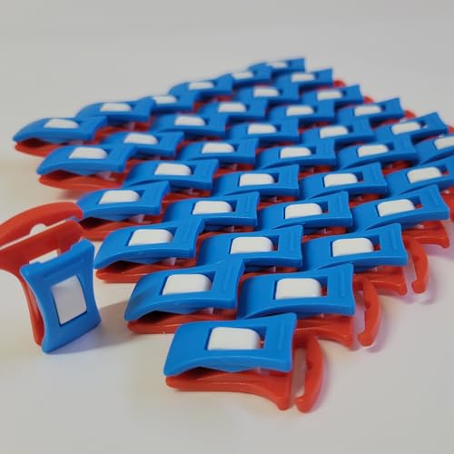 Fier d'être Français ? 40 Pinces à Chaussettes pour Lave-Linge et Sèche-Linge, aux Couleurs du Drapeau Français. Pinces Anti-Perte, Grand Design Exclusif et Protégé. avec 1 Sac de Rangement