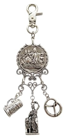 Trachten-Charivari Anhänger Minga München (antik-silber-farben)