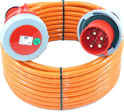 CEE Verlängerung mit PW wasserdicht 5G2,5 32A MAX 20A Belastung IP67 20m