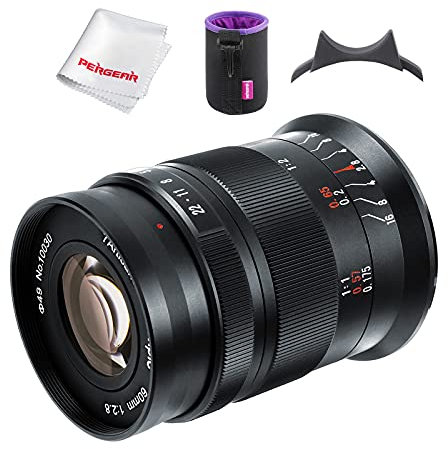 7artisans 60mm F2.8 II APS-C Format Makro-Objektiv, Kompatibel mit Sony E-Mount-Kameras Kameras Sony A5000 A5100 A6000 A6100 A6300 A6400 A6500 A6600