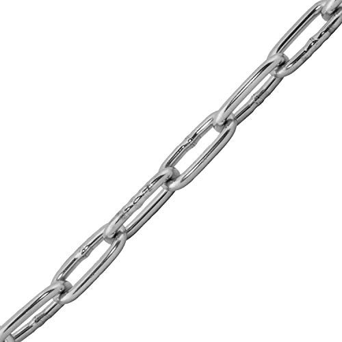 Edelstahl-Kette (Kurzgliedrig) Ø 6 mm aus Edelstahl A4 (5 Meter) | DIN 766 - Rundstahlkette - Gliederkette - Absperrkette von MESAROS®