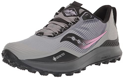 Saucony Damen Peregrine 12 Gore Tex Walking-Schuh, Alloy/Quartz, 40 EU