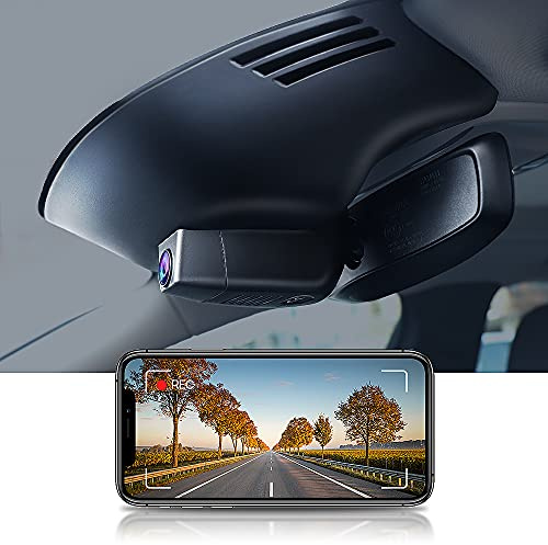 Fitcamx Dashcam Auto Lämplig för Volvo XC40 and XC40 Recharge T4 T5 (Model A), OEM 4K Bilkamera WiFi, UHD 2160P Video, mörkerseende, G-Sensor, Loop inspelning, WDR Dash Cam, med 64GB kort