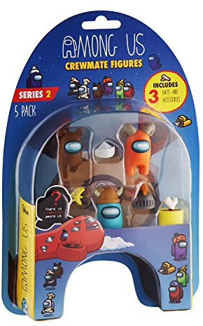 Among Us 5-pack of Crewmate Figures with Accessories - Series 2 (Set 1)