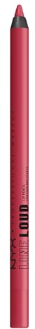 NYX Professional Makeup Lipliner, Mattes Finish, Kuss- und farbecht sowie wischfest, Langanhaltend, Line Loud, 12 On A Mission