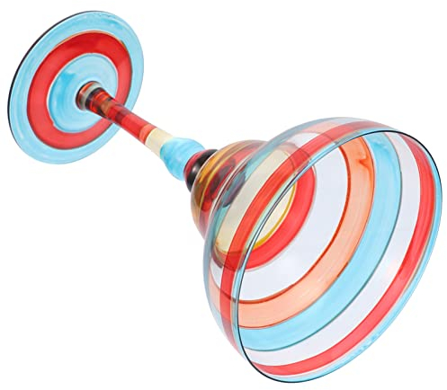 Alipis Bicchiere Da Margarita Dipinto Mano Per Vino e Cocktail Design Unico e Creativo Per Feste e Occasioni Speciali