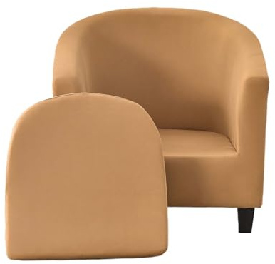 JUNLEBUYI Sesselschoner Sesselüberwurf Mit Elastisch Stretch Husse, Club Chair Schonbezug Sofabezug 2-teiliger Sesselbezug Sesselhusse Für Clubsessel Loungesessel Cocktailsessel (13#)