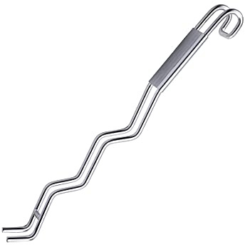 SuKeYuan BBQ Grill Grate Lifter Narrow Grid Grill Lifter Stainless Steel Barbecue Accessories for Camping