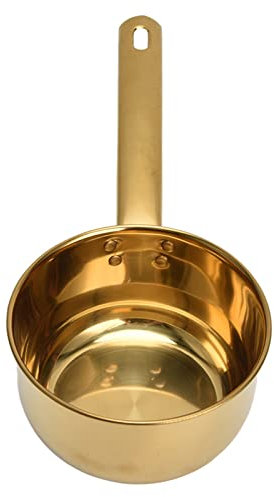 Cucharón de Sopa de Acero Inoxidable, Cucharón de Acero Inoxidable, Cucharón Grande con Conexión Fuerte, Cucharón de Agua de Acero Inoxidable, Largo para Cocina, Baño, Lavado