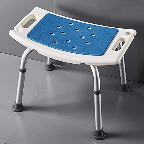 XAoSCd Duschsitz, Duschstuhl Höhenverstellbar Mit Armlehnen Duschsitze Badezimmer Duschhocker Rutschfester Sicherheitsbadewannenlift, Für Ältere Senioren Und Behinderte Du,White Small Feet