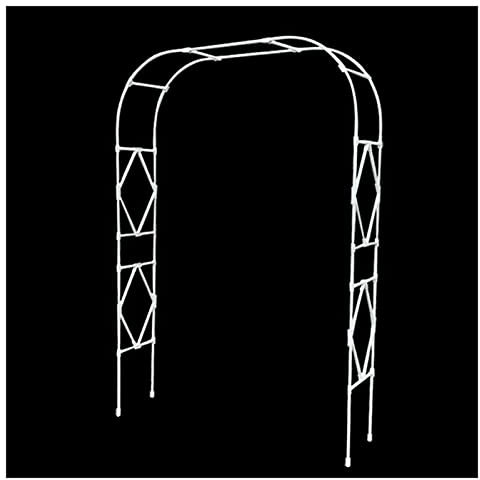 Arco de jardín de Metal Negro/Blanco de 2/5/8/2,2/2,8/3 m, Resistente, Tubular, para Rosas, para Plantas trepadoras, decoración de Fiestas, Resistente a la Intemperie.