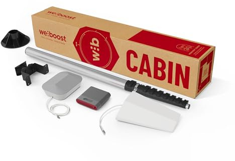 weBoost Cabin – Cell Phone Signal Booster | Boosts 4G LTE & 5G | Supports All U.S. Carriers – Verizon, AT&T, T-Mobile & More | Made in The U.S. | FCC Approved