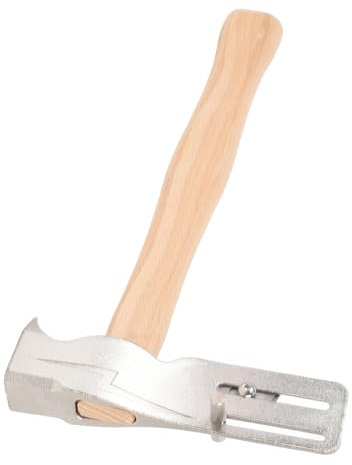 Magnetischer Latthammer, Magnetische Dachdeckerbeil mit Ergonomischem Holzgriff, Multifunktionales Dachdeckerwerkzeug, Zur Schnellen Installation von Dachpappennägeln und