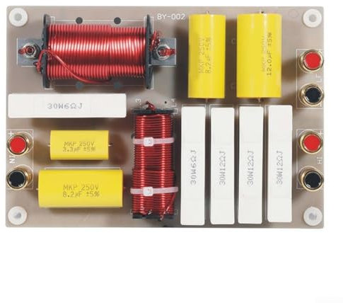 Divisor de frecuencia de altavoz de manera, divisor de frecuencia de 2 vías, 2 unidades, audio de alta fidelidad, altavoces de audio para coche, dos divisores cruzados, filtro cruzado (2 vías)