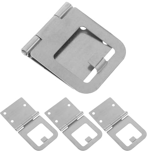 Kisangel Lot De 4 Charnières Pour Moustiquaire Coulissante Pièces De Réparation Pour Moustiquaire Fixation Pour Verrou De Fenêtre Loquet De Porte Charnières Coulissantes