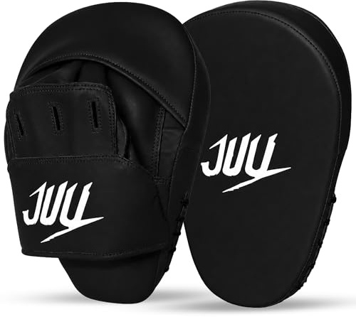 JUU Punching Mitts for Men, Women, & Kids, PU Leather Focus Mitts for Martial Arts & Boxing Training, Curved Punch Mitts for Karate, Kickboxing, Krav MAGA, Muay Thai & Taekwondo
