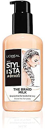 L'Oréal Paris Stylista Braids, Latte Fluido Idratante per Donare Tenuta e Brillantezza alle Trecce, Formula Idratante Arricchita con Latte di Cocco, 200 ml