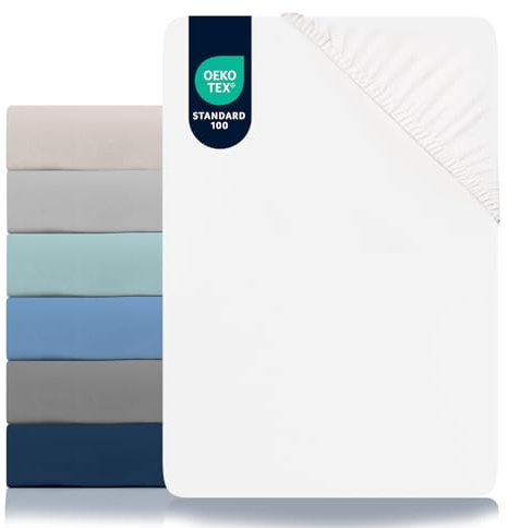 Dreamzie Dra på-lakan - För Madrass 160 x 190/200 cm - 100% Polyester - Auktoriserad OEKO-TEX® - Vit - Mjuk som en Persika