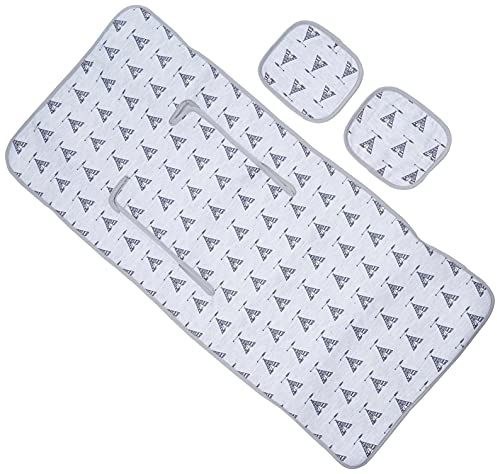 Colchoneta Rectangular Verano multimarca, tejido 3D trasero transpirable (Tepee Gris)