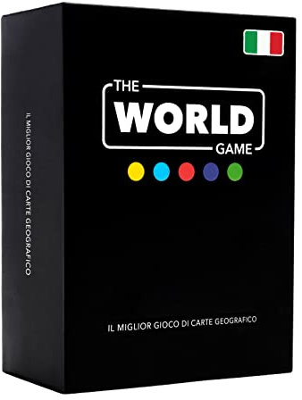 The World Game Gioco di Carte Geografia - Gioco da Tavolo Educativo per Bambini, Famiglie e Adulti - Un Gioco di Società per Ragazzi e Ragazze sul Mundo - In Italiano