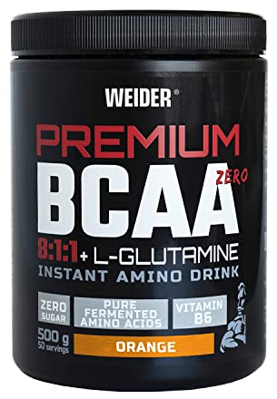 Weider Premium BCAA 8:1:1 + Glutamin Orange 500Gr. verzweigte Aminosäuren + Glutamin