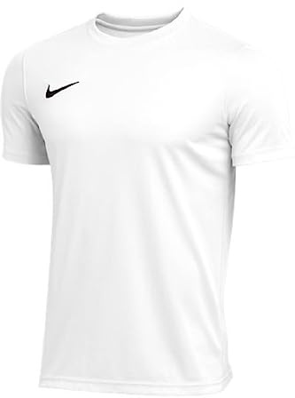 Nike Youth Park VII Short Sleeve Shirt (White, Medium)