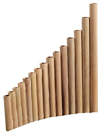 Panflöte Panflöte 15 Pfeifen Natürliches Bambus-Blasinstrument Panflöte G-Taste Panflöte Handgefertigtes Holzblasinstrument Traditionelle Blasinstrumente