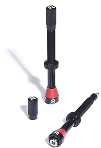Reserve Wheels - Fillmore Tubeless Bike Tire Valves - 70mm Black Pair - for Road, Mountain Bike and Cyclocross tubeless Wheels