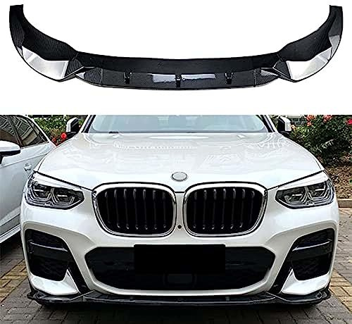 Frontal Alerón Spoiler Labio para BMW X3 G01 X4 G02 M Pack 2018-2021,Parachoques Delantero Labio Divisor Difusor Kit Carrocería