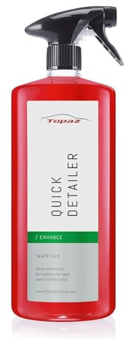 Topaz Quick Detailer Spray - Gloss Enhancing Car Polish Spray | Rapid Car Detailing & Protection - Fingerprint Rapid Detailer & Water Spot Remover -Slickness Dust Prevention - 1L