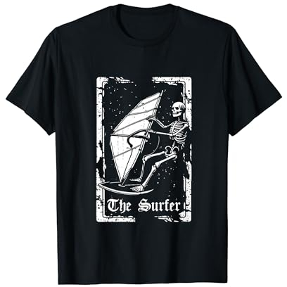 Windsurfer Skelett - Surfbrett Windsurf Windsurfen T-Shirt