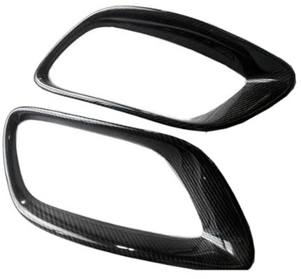 HOLIV Cubierta Embellecedora Tubo Escape Cubierta Tubo Escape Marco Garganta Trasera Para B&MW X6 E71 2008 2009 2010 2011 2012 2013 Tubos extremo coche