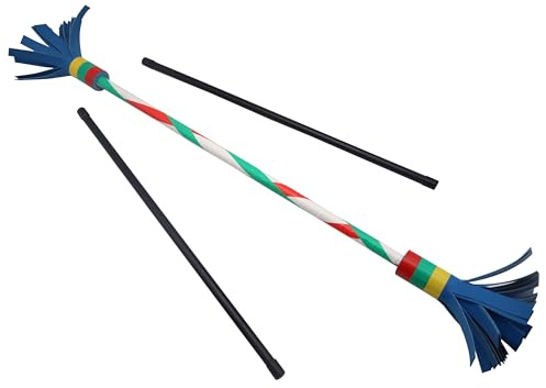 PEHHAH Professional Juggling Flower Sticks-Devil Sticks with 2 Hand Sticks, Beginner Friendly - 22 Inch