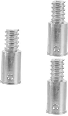 TOKIDNY 3pcs Aluminum Broom Handle Threaded End Replacement Mop Stick Tip for Extension Pole Adapter