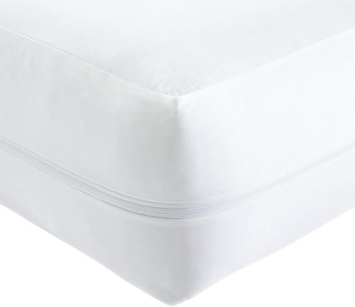 Anti Bed Bug Mattress Protector – 100% Waterproof & Breathable Cover with 3-Sided Zipper | Bed Bug & Dust Mite Proof | Total Encasement, Fits Single, Double, King, Super King | 30cm Deep (Double)