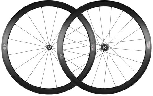 700C Rennrad Laufradsatz 40MM Ultraleichte Aluminiumfelge V/C Bremse Nabe 7/8/9/10/11/12 Gang Kassette HG Schnellspanner Laufrad Set Vorderräder Hinterräder 16/21 Löcher