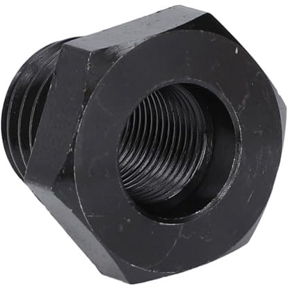 Yechiry Woodworking Lathe Headstock Spindle Adapter, 3/4in X 16tpi to 1in X 8tpi Steel Faceplate Chuck Insert, Made of No 45 Steel, 4.1x4.1x3.2cm for Wood Lathe Tools