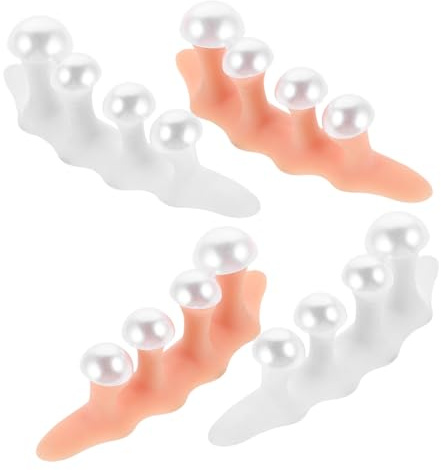 BESTYASH 2sätze Zehenspreizer aus Weichem Silikon Zehenteiler für Pediküre Perlenverzierung Nagelwerkzeuge für Salon und Zuhause