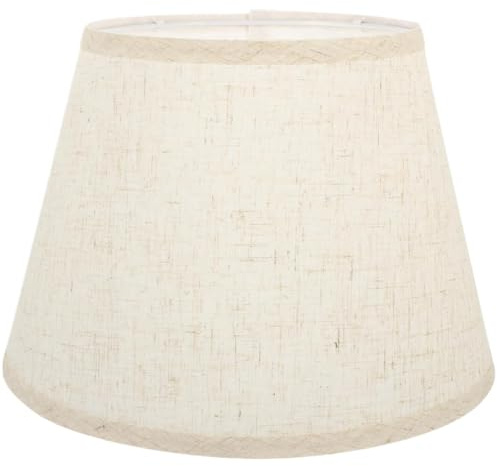 bangminda Ø 30 cm Paralume in Tessuto E27 Paralume Medio a Trapezio per Lampada da Tavolo Lampada da Terra Lampadas da Notte e da Terra, Lino