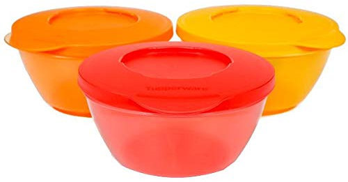 Tupperware 3 pz Click Bowls 425 ml Multicolore