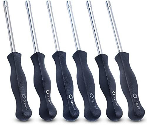 Haishine 6Pcs Vergaser Schraubendreher Anpassen Werkzeug für Husqvarna Stihl Ryobi Homelite Zama Walbro Poulan Accessoires Trimmer