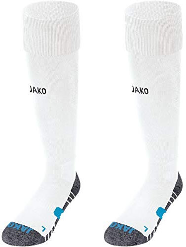 JAKO Unisex Stutzenstrumpf Premium, Weiß, 39-42
